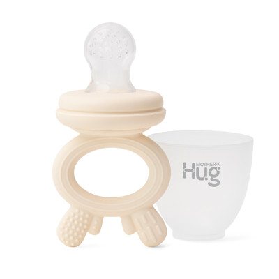 Mother-K Hug Silikoninis Maitintuvas, Cream, nuo 3 mėn.