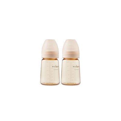 Mother-K PPSU Buteliukai “BASIC” (, be žindukų), 200ml. kreminė, 2 vnt
