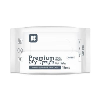 Mother-K PREMIUM klasės Sausos Servetėlės, Viskozė, 15 vnt