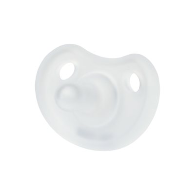 Mother-K Silikoninis čiulptukas, su dėklu, White, nuo 0 mėn.