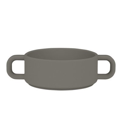 Mother-K silikoninis dubenėlis, ., +3 mėn., pilkas, 350 ml
