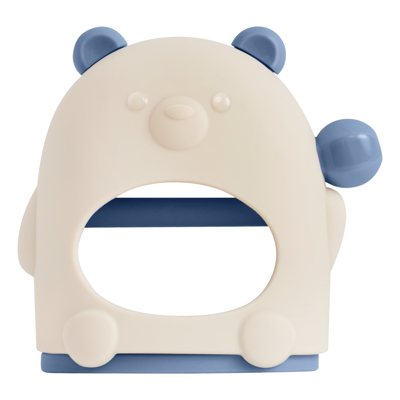 Mother-K Silikoninis kramtukas, užsidedantis ant riešo, Cream/Blue