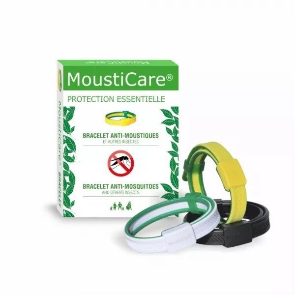 MoustiCare® apyrankė nuo uodų, kitų geliančių vabzdžių ir erkių, Juoda, 1 vnt
