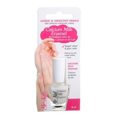 MR. NAIL CALCIUM MILK ENAMEL, lakas nagams, 8 ml
