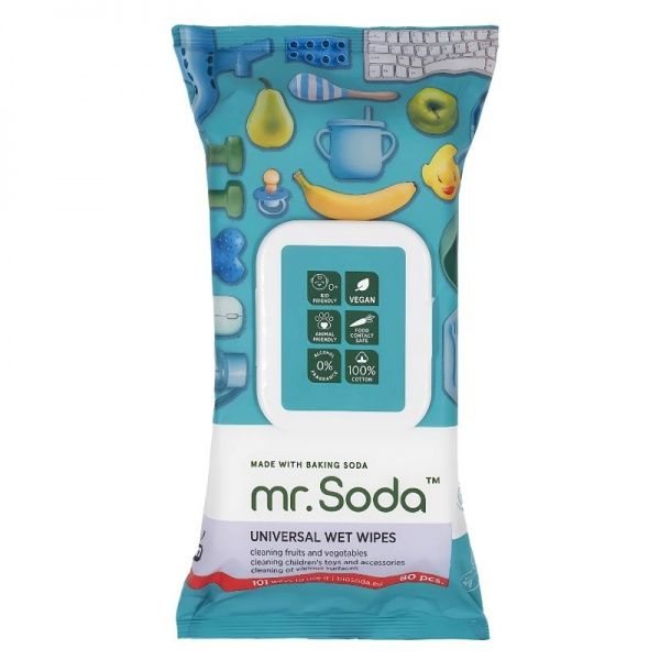 MR. SODA drėgnos servetėlės, 80 vnt