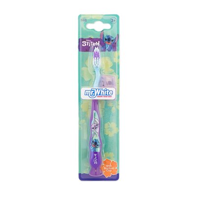 Mr. White DISNEY STITCH minkštas dantų šepetėlis su siurbtuku vaikams nuo ., 1 vnt., 3 m