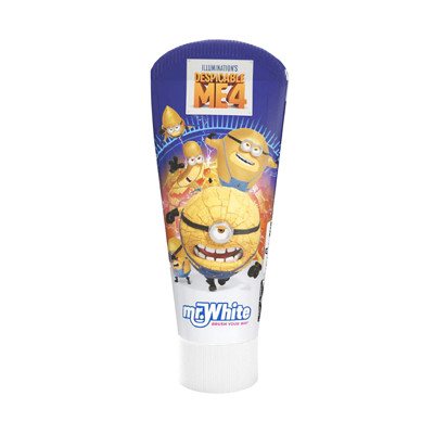 Mr. White MINIONS dantų pasta vaikams nuo ., 75 ml, 3 m