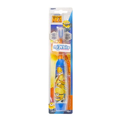 Mr. White MINIONS elektrinis vibruojantis dantų šepetėlis vaikams nuo ., 1 vnt., 4 m