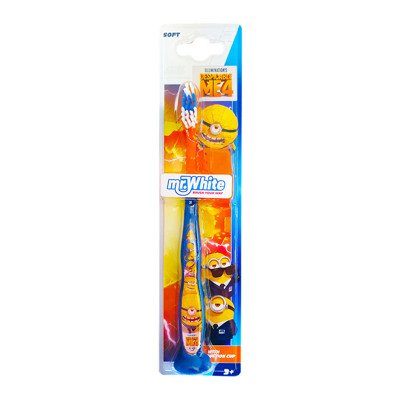 Mr. White MINIONS minkštas dantų šepetėlis vaikams nuo ., 1 vnt., 3 m