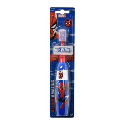 Mr. White SPIDER-MAN elektrinis vibruojantis dantų šepetėlis vaikams nuo ., 1 vnt., 4 m