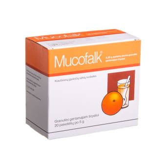 MUCOFALK, granulės geriamajam tirpalui, N20, 3.25 g