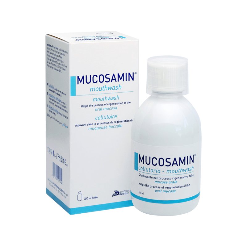 Mucosamin Mouthwash Burnos skystis, 250 ml