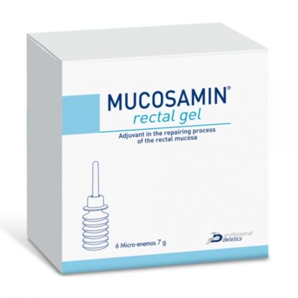 MUCOSAMIN tiesiosios žarnos gelis RECTAL GEL, 6 vnt