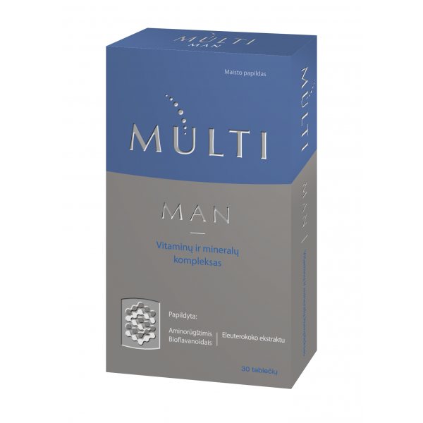 MULTI MAN maisto papildas vyrams, 30 tab.