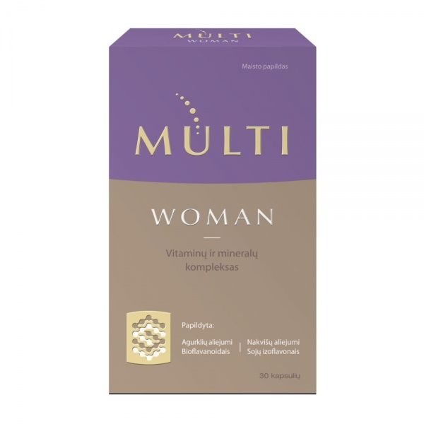 MULTI WOMAN maisto papildas moterims, 30 kaps.