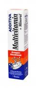 Multivitaminai ir mineralinės medžiagos ADDITIVA MULTIVITAMIN + MINERAL, apelsinų skonio, 20 tab.