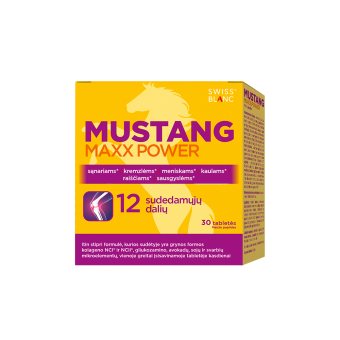MUSTANG MAXX POWER, 30 tablečių