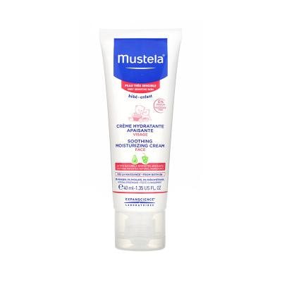 MUSTELA raminantis drėkinamasis kremas labai jautriai veido odai, 40 ml