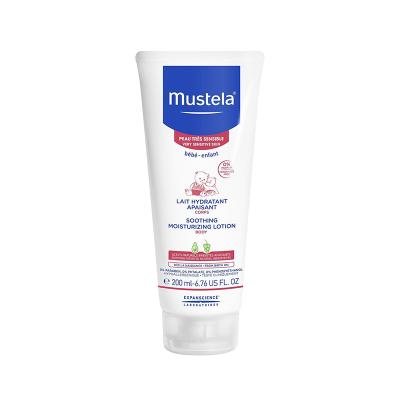 MUSTELA raminantis drėkinamasis losjonas labai jautriai kūno odai, 200 ml