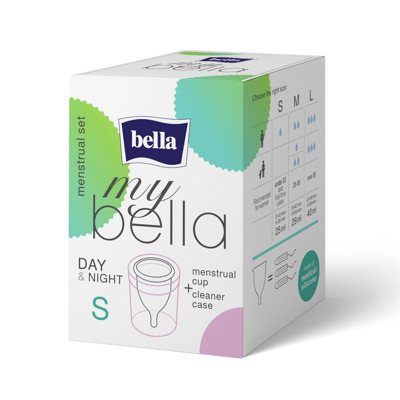 MY BELLA, menstruacinė taurelė, S dydis, 1vnt., 25 ml