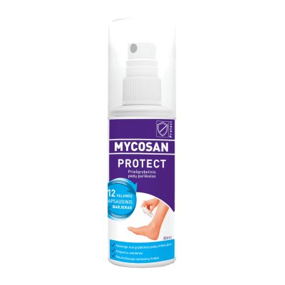 MYCOSAN PROTECT priešgrybelinis pėdų purškalas, 80 ml