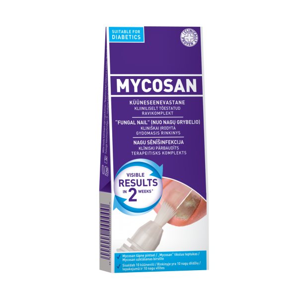 MYCOSAN rinkinys su dildėmis, + 10 vnt., 5 ml