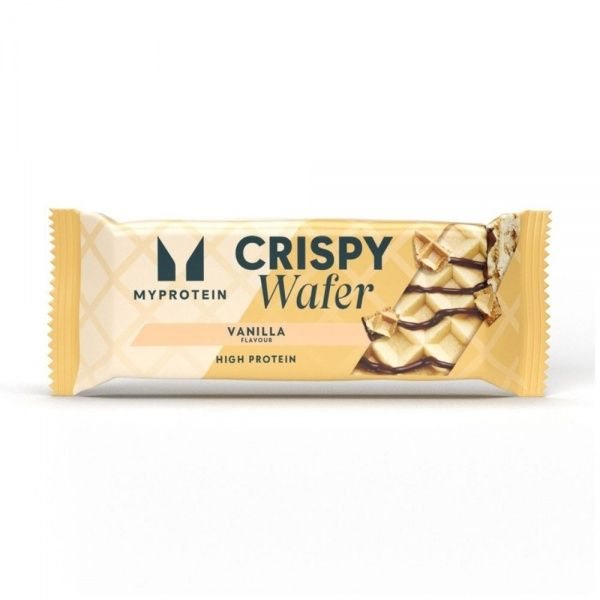 MYPROTEIN baltyminis vaflinis batonelis CRISPY WAFER, vanilės skonio, 40 g