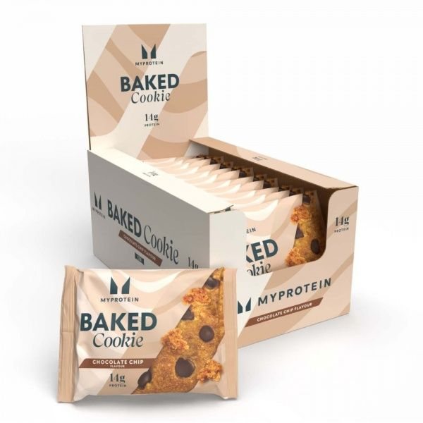MYPROTEIN batonėlis BAKED COOKIE, šokolado gabaliukų skonio, 1 vnt., 75 g