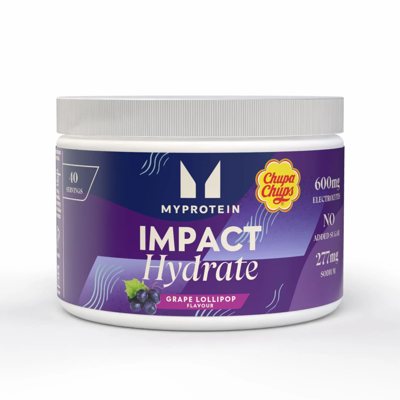 Myprotein Impact Hydrate, Elektrolitų milteliai, Čiupa čiups Vynuogių skonio, 280 g