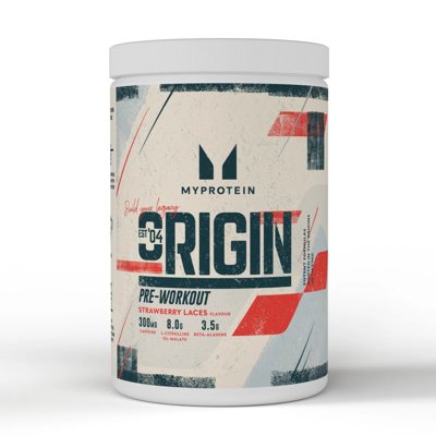 Myprotein Origin Pre Workout, prieštreniruotinis stimuliantas, Braškių skonio, 600 g