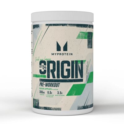 Myprotein Origin Pre Workout, prieštreniruotinis stimuliantas, Obuolių skonio, 600 g