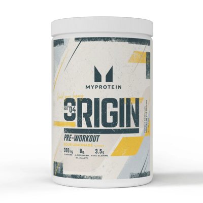 Myprotein Origin Pre Workout, prieštreniruotinis stimuliantas, Rūgštaus limonado skonio, 600 g
