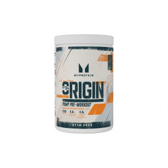 MYPROTEIN, Origin Pre Workout Stim-Free apelsinų ir mangų sodos skonio, 600 g