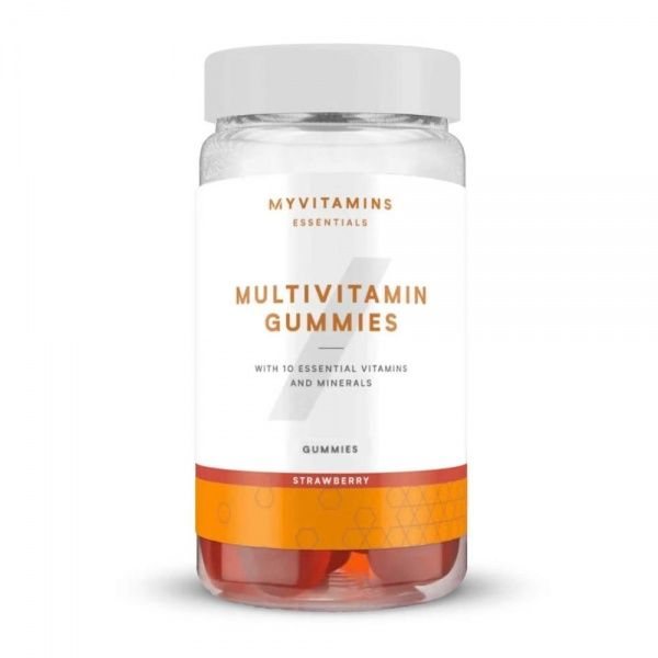 MYVITAMINS maisto papildas MULTIVITAMIN GUMMIES, braškių skonio, 60 guminukų