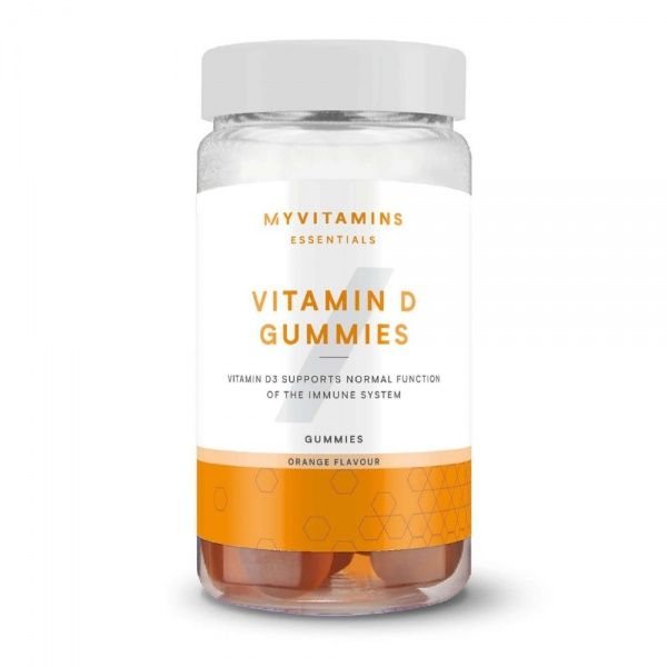MYVITAMINS maisto papildas VITAMIN D GUMMIES, apelsinų skonio, 60 guminukų