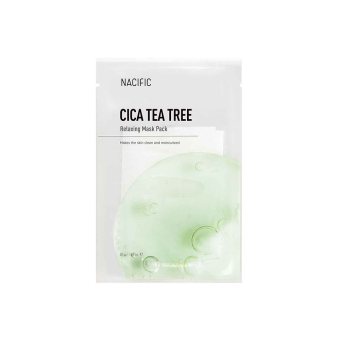 NACIFIC atpalaiduojanti lakštinė veido kaukė CICA TEA TREE RELAXING MASK, 1 vnt., 30 g