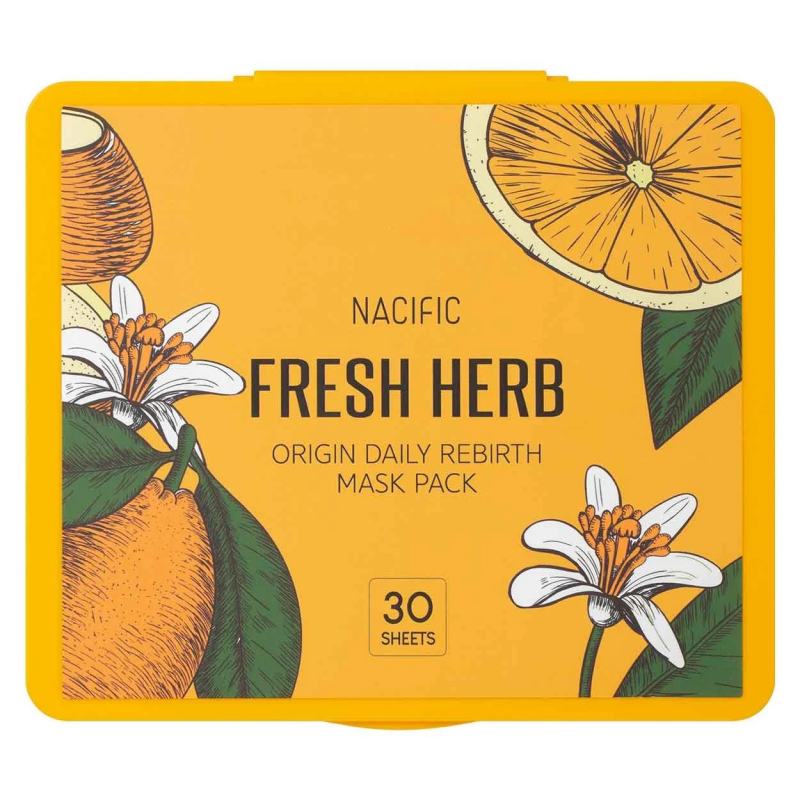 NACIFIC Fresh Herb Origin Daily Mask Pack veido kaukių rinkinys, N30