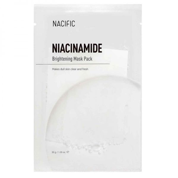 NACIFIC lakštinė veido kaukė NIACINAMIDE BRIGHTENING MASK, 1 vnt