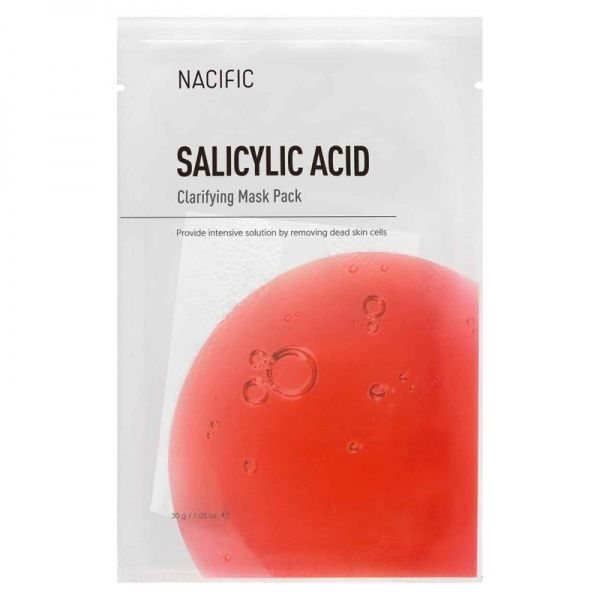 NACIFIC lakštinė veido kaukė SALICYLIC ACID CLARIFYING MASK, 1 vnt
