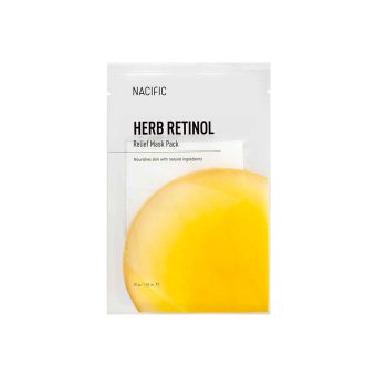 NACIFIC lakštinė veido kaukė su retinoliu HERB RETINOL RELIEF MASK, 1 vnt., 30 g