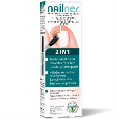 NAILNER 2IN1, teptukas nuo nagų grybelio, 5 ml