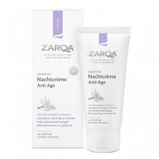 Naktinis veido kremas ZARQA SENSITIVE ANTI-AGE, 50 ml