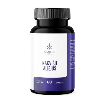 NAKVIŠŲ aliejus 1000 Premium kapsulės N60