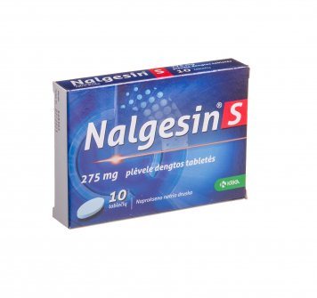 NALGESIN S 275 mg plėvele dengtos tabletės N10