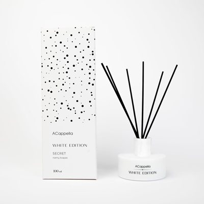 Namų kvapas su lazdelėmis White Edition SECRET