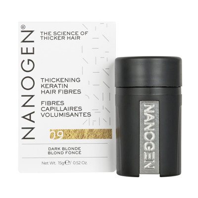 NANOGEN DARK BLONDE Plaukų efektą sukurianti pudra-skaidulos, 15 g