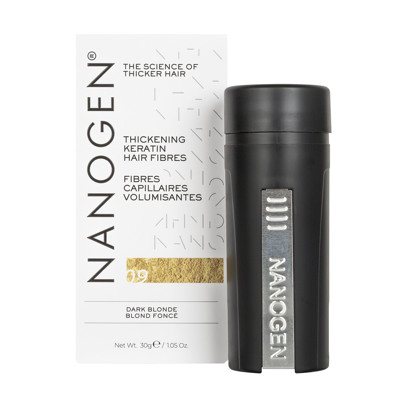 NANOGEN DARK BLONDE Plaukų efektą sukurianti pudra-skaidulos, 30 g