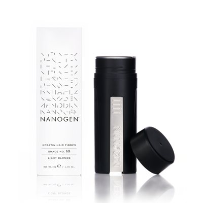 NANOGEN LIGHT BLONDE Plaukų efektą sukurianti pudra-skaidulos, 30 g