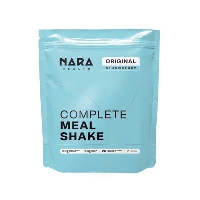 NARA Health Original, braškių skonio maisto papildas su saldikliu, milteliai, 700 g