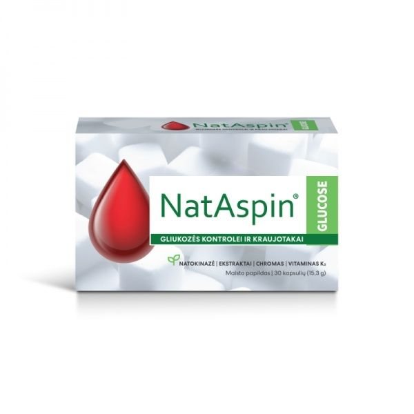 NATASPIN maisto papildas GLUCOSE, 30 kaps.